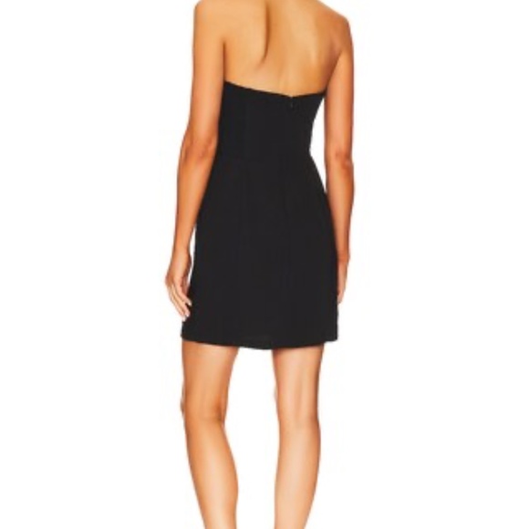 Amanda Uprichard Kerry Dress in Black - Picture 3 of 7